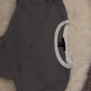 White and gray top from forever 21
